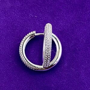 💛 Hillberg & Berk 925 Pavé Hoop Earrings | Sparkle Huggie Style